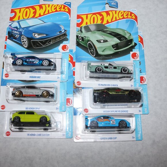 Hot Wheels Other - Hot Wheels lot of 6 J-Imports all NIP